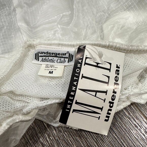 Vintage International Male Men’s See-Through Shorts – Size M – White – Brand New - Picture 9 of 9